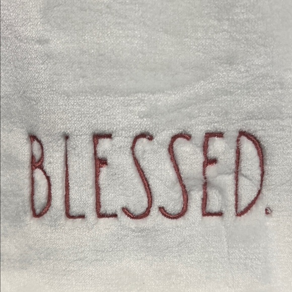Rae Dunn Baby | White 'Blessed' Baby Blanket - Picture 3 of 6